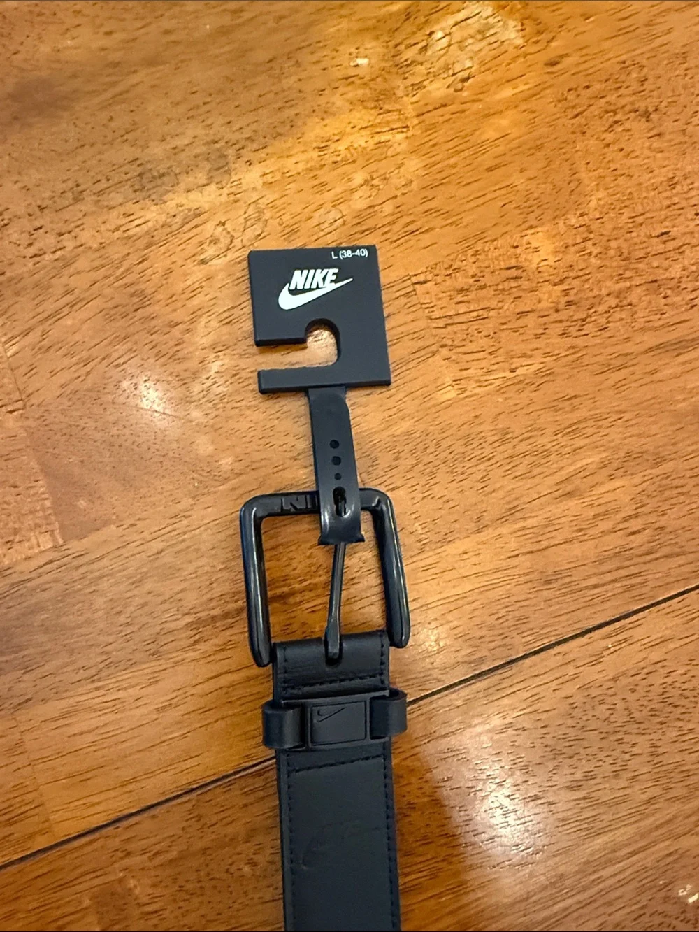 Nike Black Matte Buckle Belt L large new